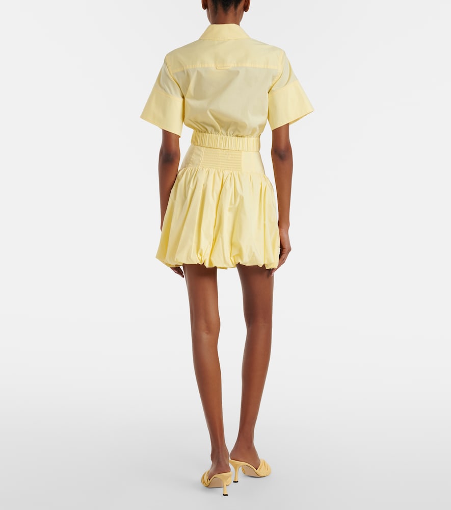 Pippa Cotton-Blend Poplin Miniskirt