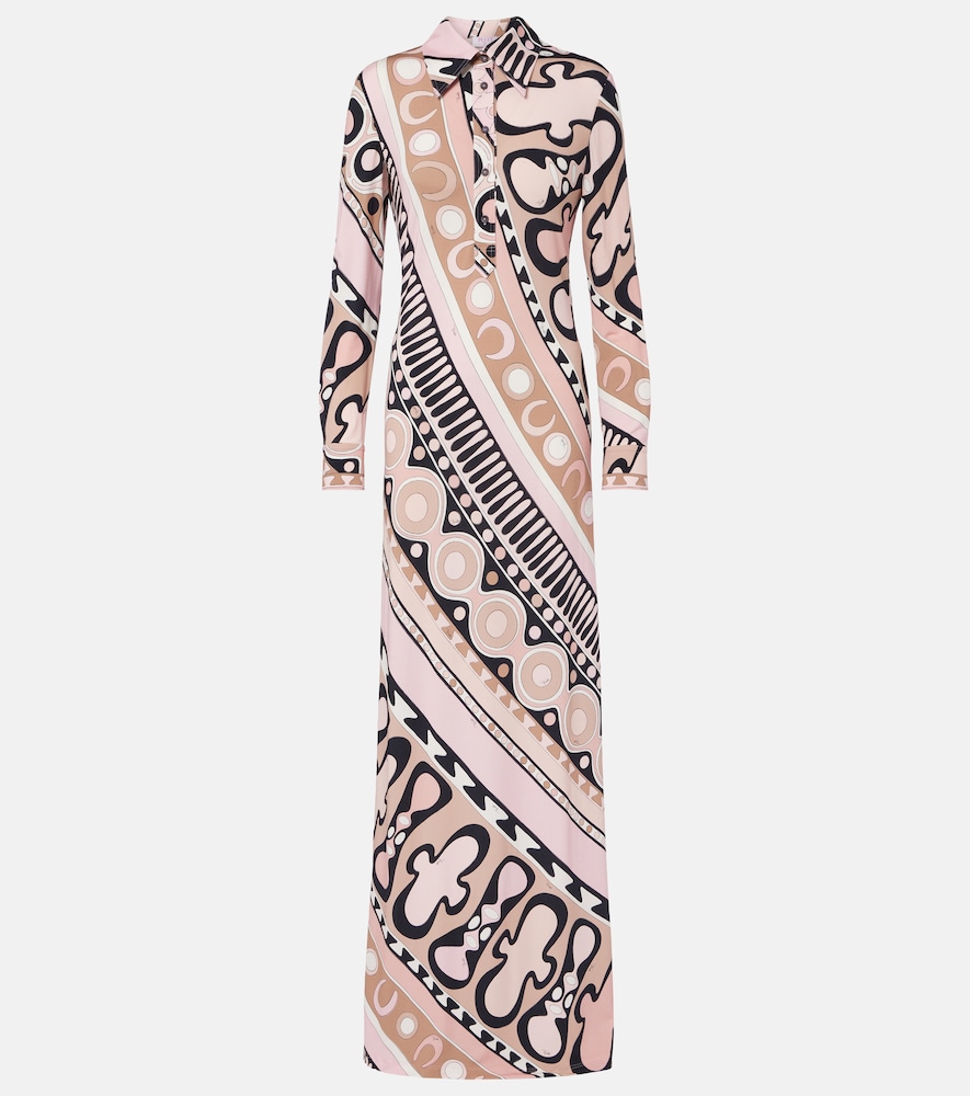 Pucci Soleil Shirt Dress In Pink