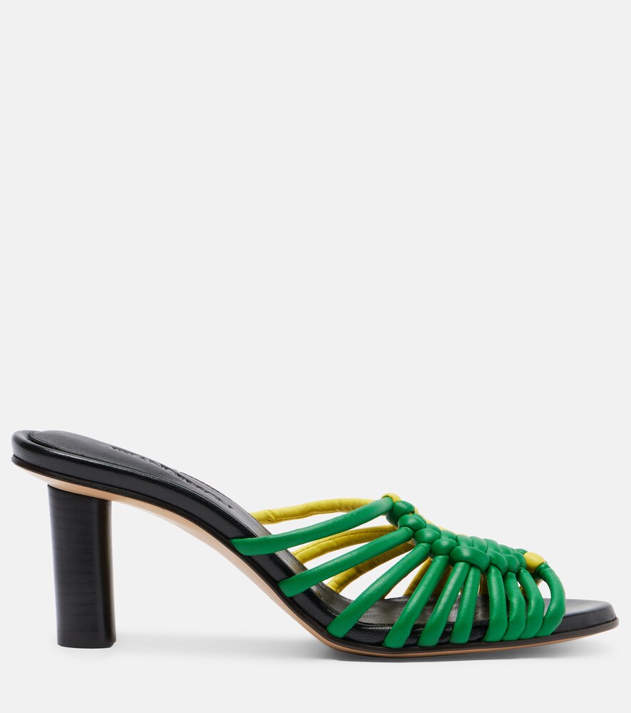  Jw Anderson Jw Anderson Plot Woven Leather Mules 