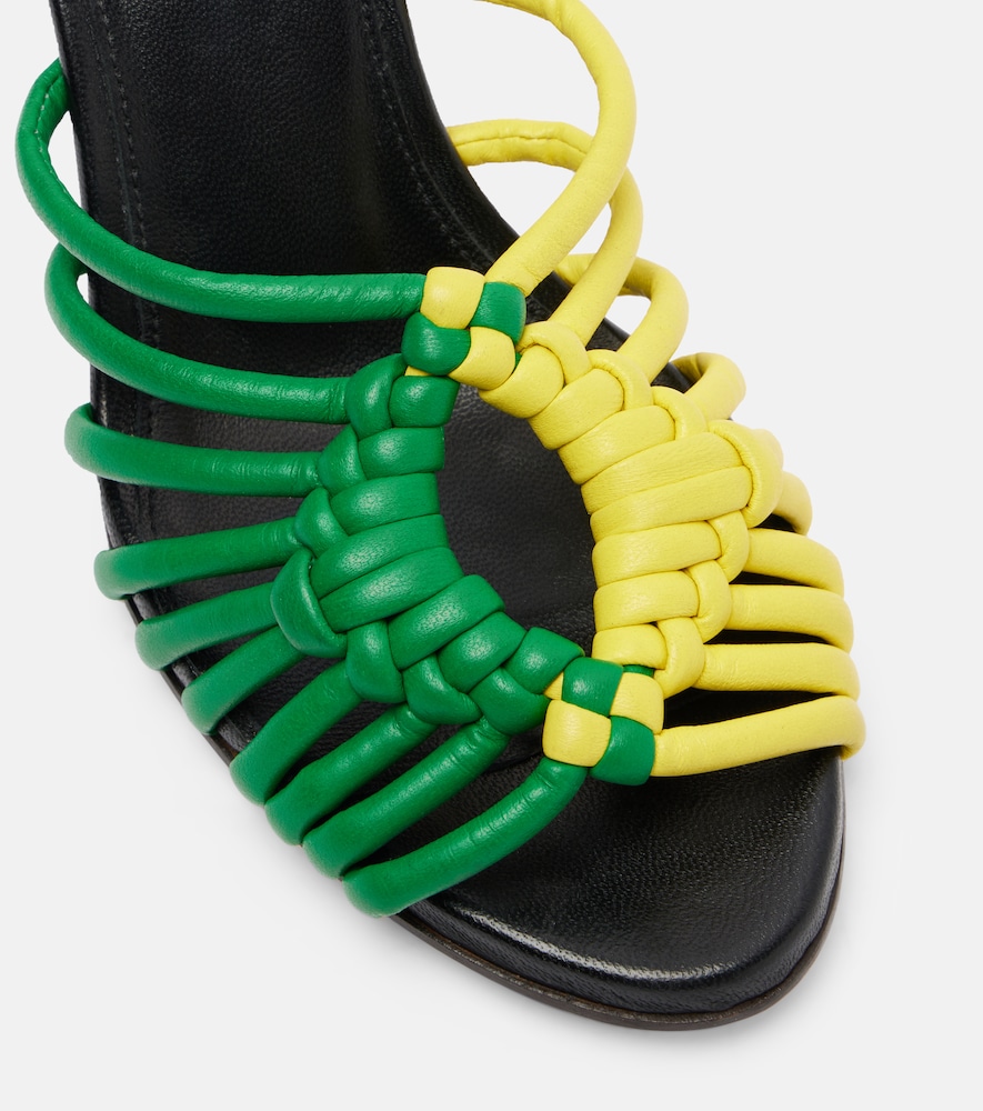  Jw Anderson Jw Anderson Plot Woven Leather Mules 