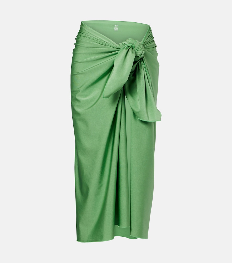 Jade Swim Nyla satin beach cover-up