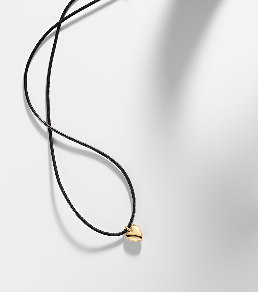 Puffy Heart 14Kt Gold-Plated Pendant Necklace