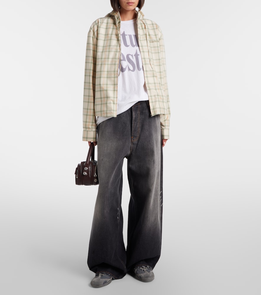 Acne Studios 2023 distressed wide-leg jeans