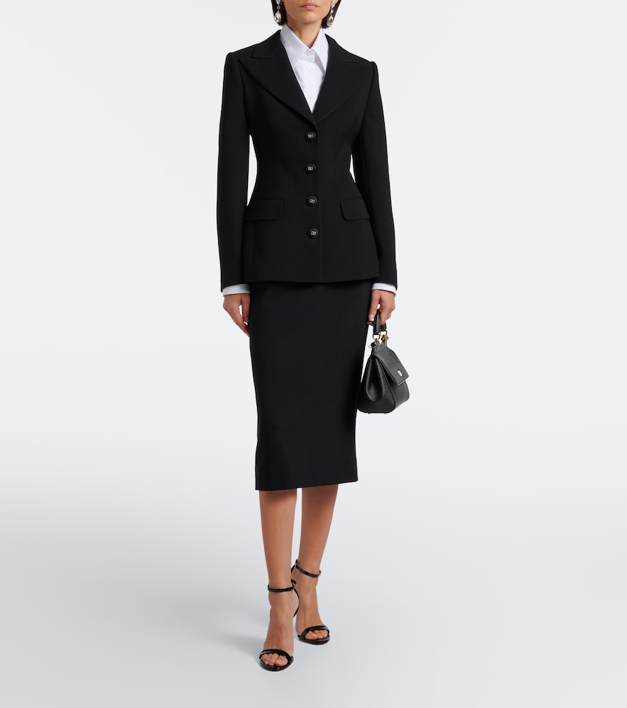Dolce&Gabbana Wool-Blend Pencil Skirt