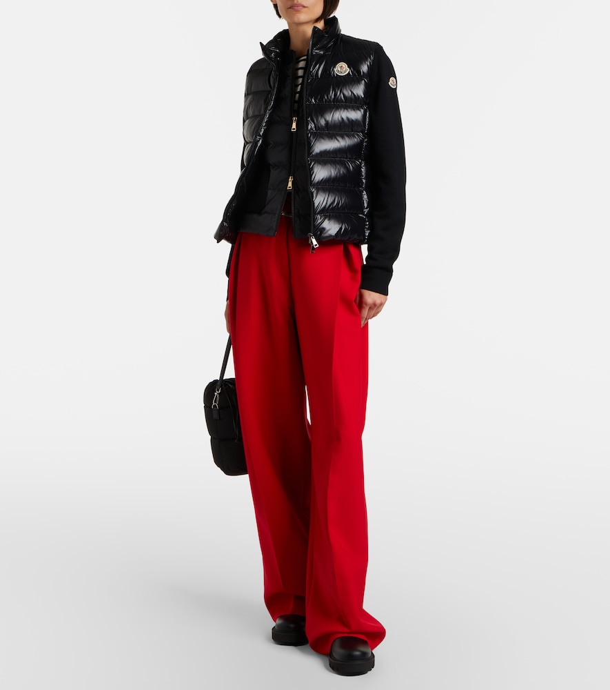 Moncler Down-paneled virgin wool cardigan | Thumbnail 2