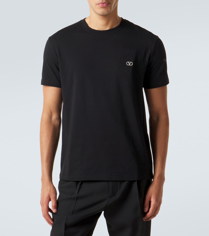  Valentino Valentino T-shirt Vlogo Aus Baumwoll-jersey 