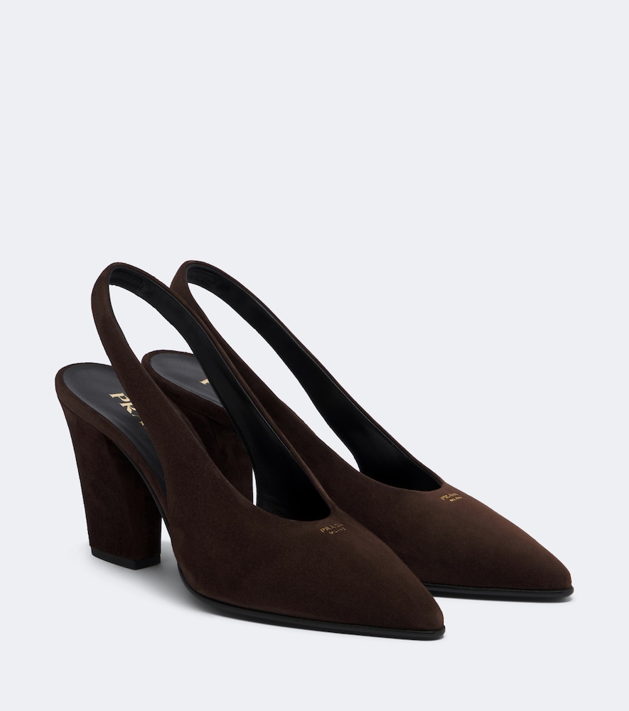 Prada Escarpins slingback en daim 950 €
