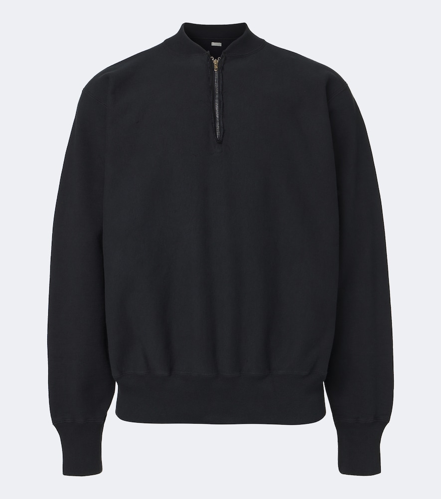 Pullover in cotone con zip