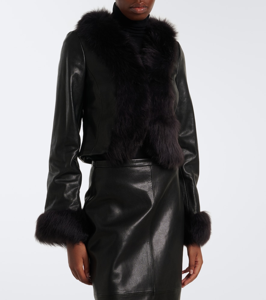 Sofie Shearling-Trimmed Jacket