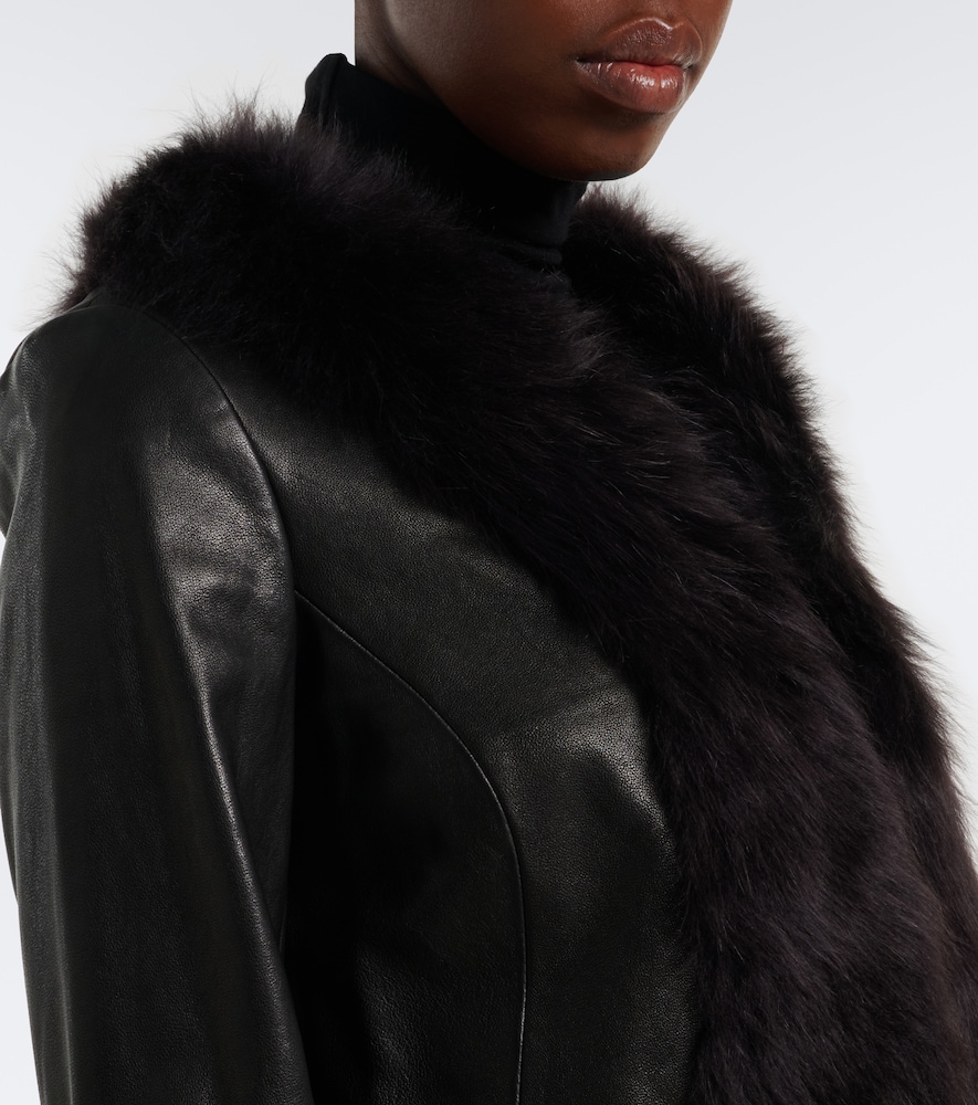Sofie Shearling-Trimmed Jacket