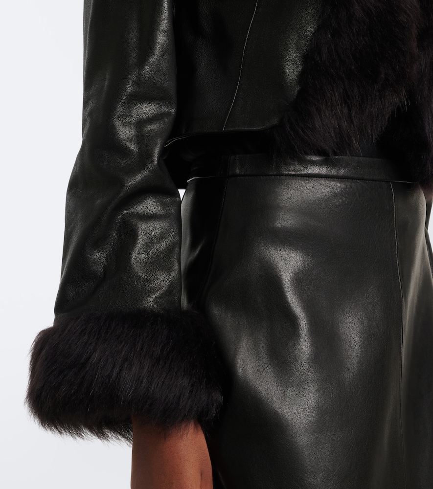 Sofie Shearling-Trimmed Jacket