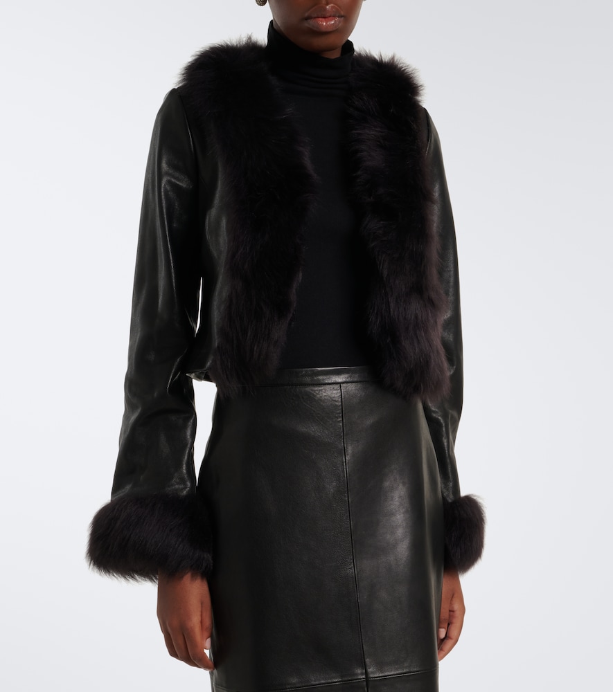 Sofie Shearling-Trimmed Jacket