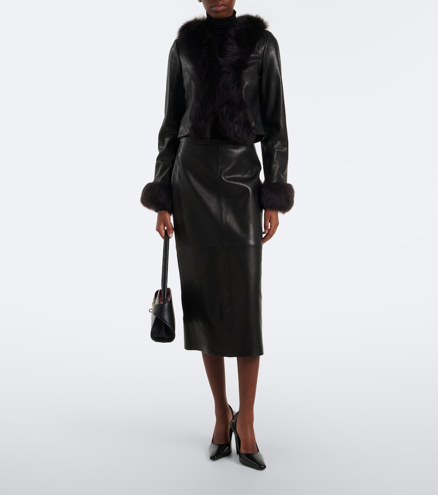 Sofie Shearling-Trimmed Jacket