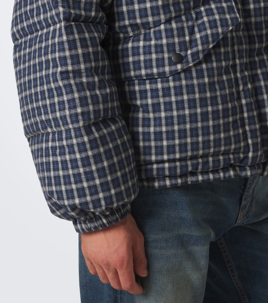 Reversible Cotton Flannel Down Jacket
