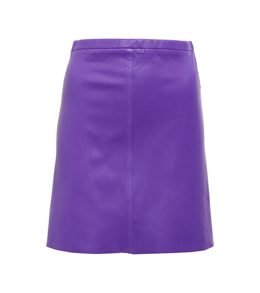 Stouls Lucie high-rise leather miniskirt