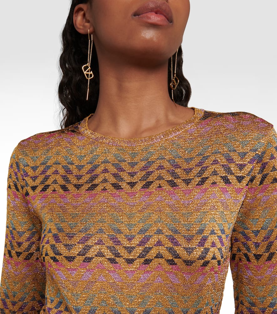 Valentino Pullover Aus Jacquard-strick In Multicolor