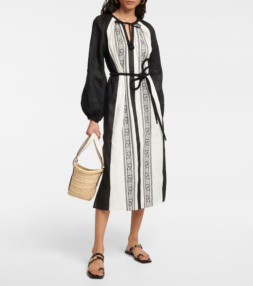  Tory Burch Tory Burch Embroidered Linen Kaftan 
