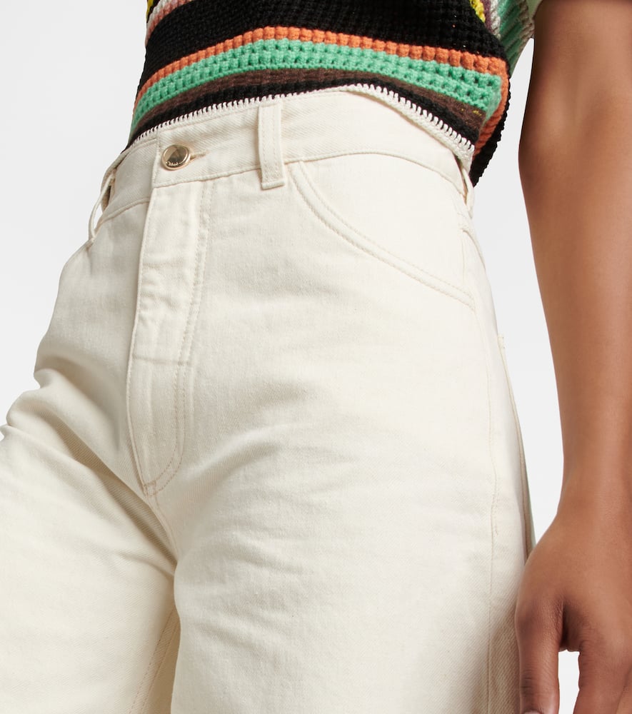 Chloé High-rise Straight Jeans In White