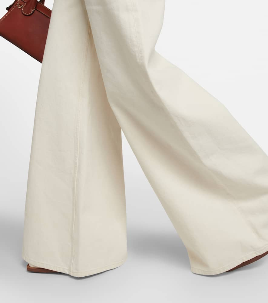 Shop Chloé High-rise Straight Jeans In White