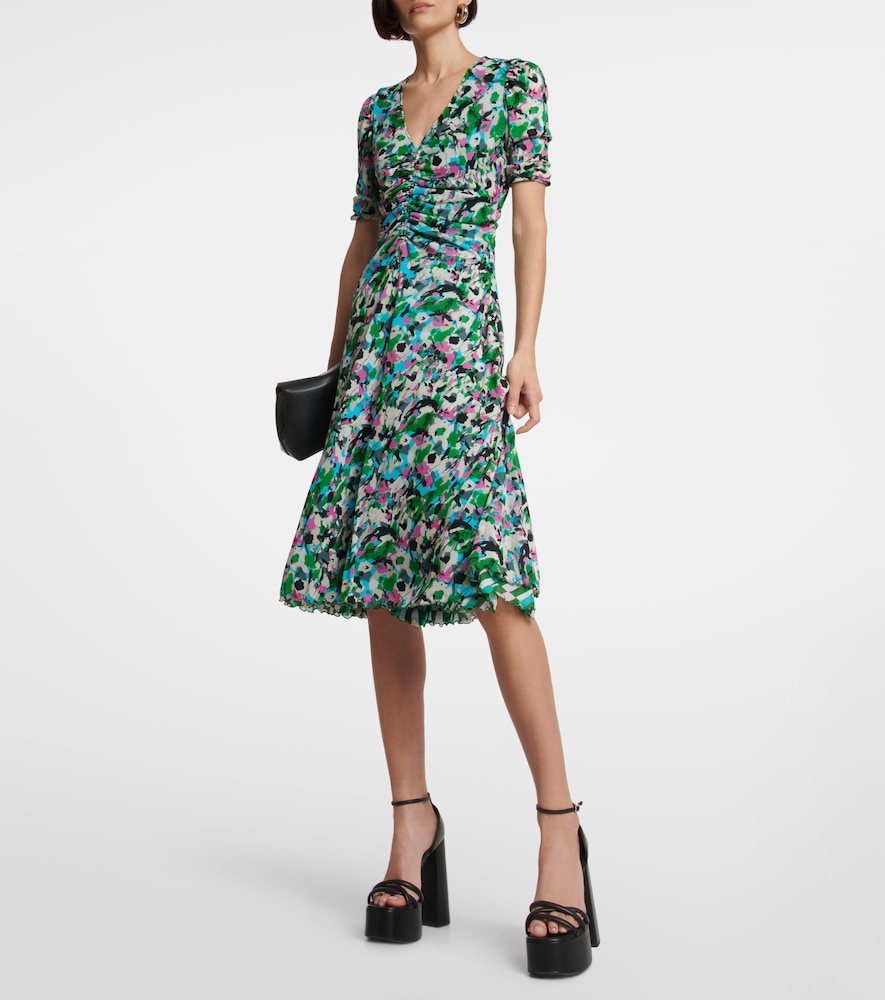 Diane Von Furstenberg Diane Von Furstenberg Bedrucktes Minikleid Koren 