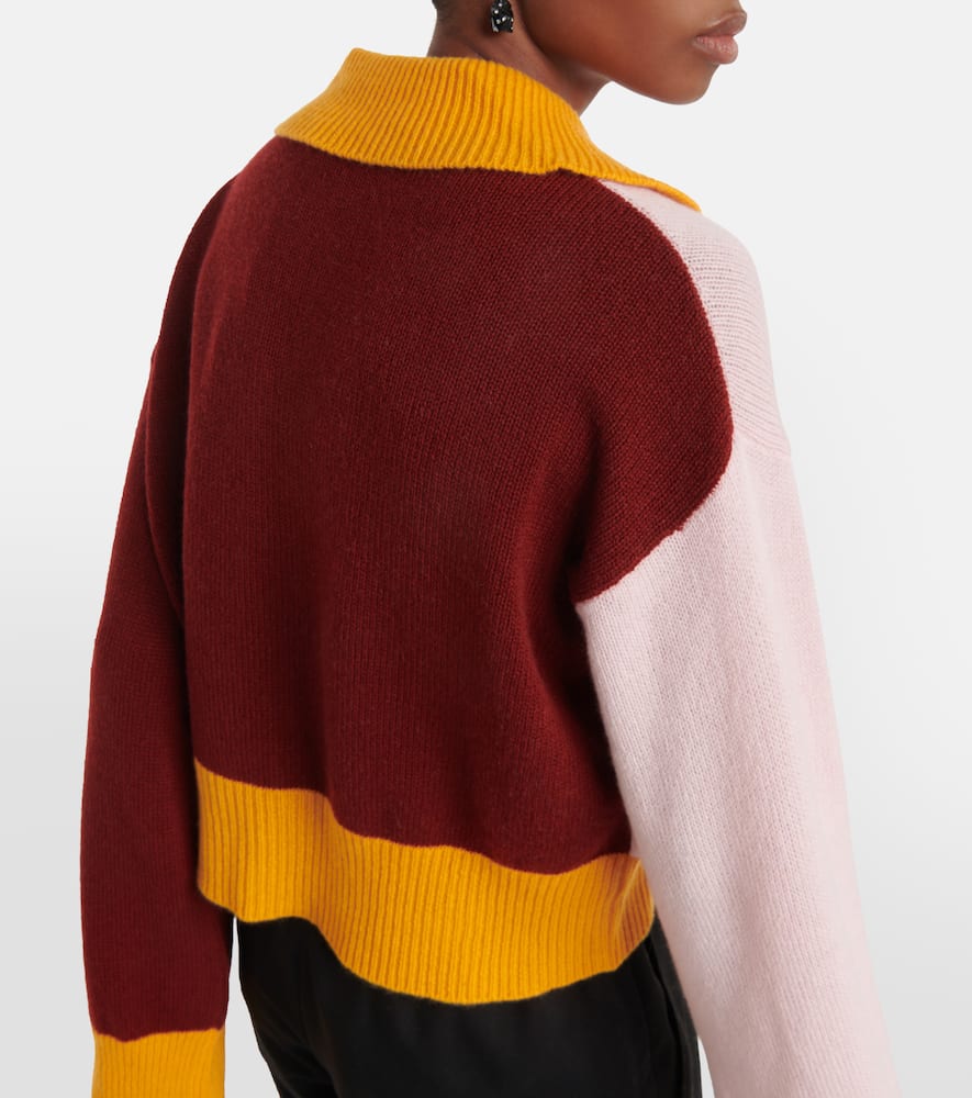 Marni Polo Sweater In Multicolored Cashmere Wool In Multicoloured