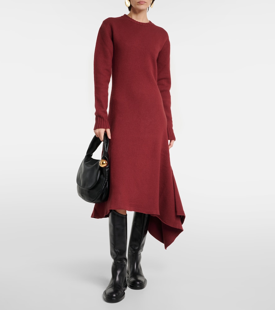  Jil Sander Jil Sander Maxikleid Aus Wolle 