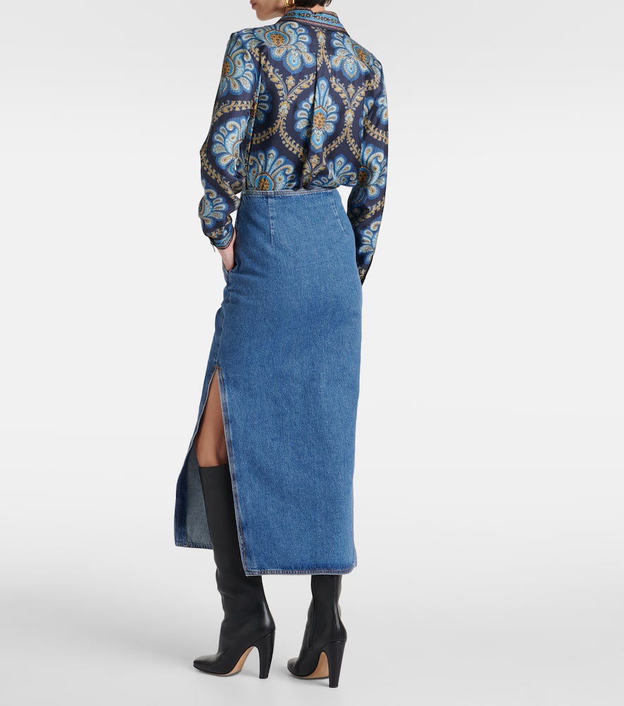 ETRO DENIM MAXI SKIRT 