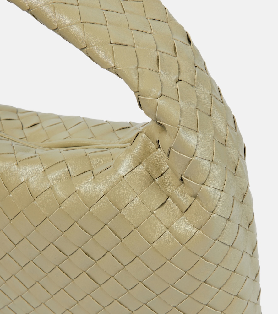 Hop Intrecciato Leather Shoulder Bag