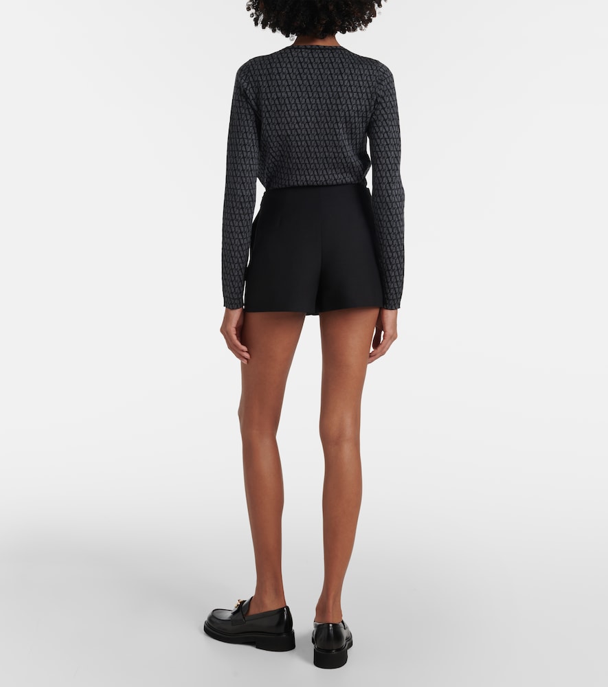  Valentino Valentino Vlogo Bold Crepe Couture Skort 