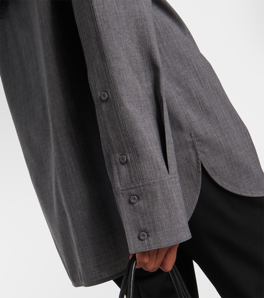  Jil Sander Jil Sander Belted Wool Shirt 
