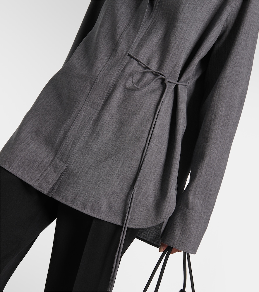  Jil Sander Jil Sander Belted Wool Shirt 