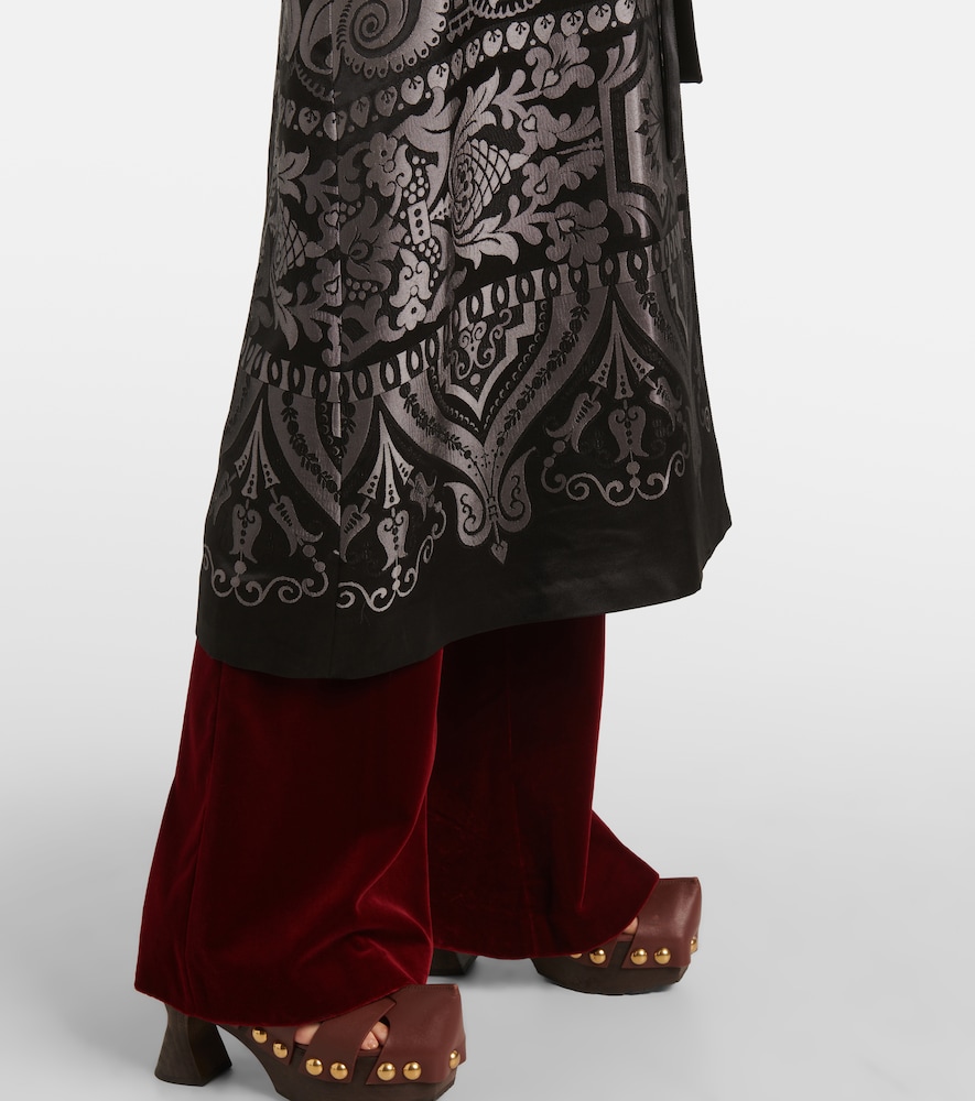  Etro Etro Silk-blend Belted Coat 