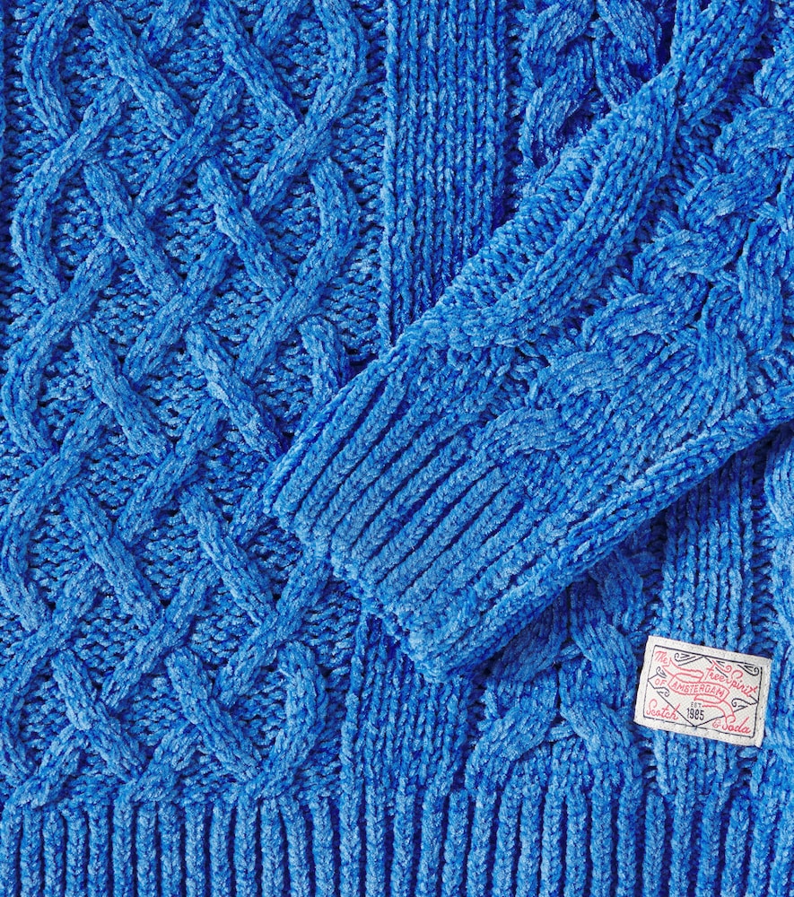  Scotch & Soda Kids Scotch & Soda Kids Cable-knit Chenille Sweater 
