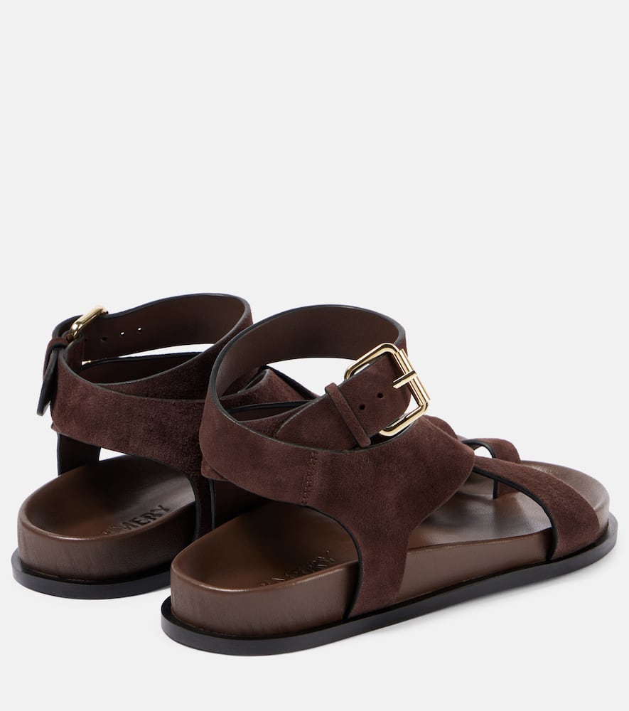 Shop A.emery A. Emery Jalen Suede Sandals In Brown