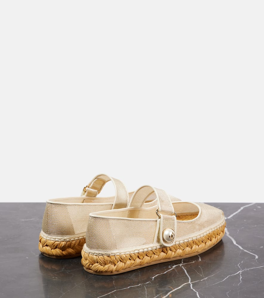 Jimmy Choo Espadrilles Fayence In Silber