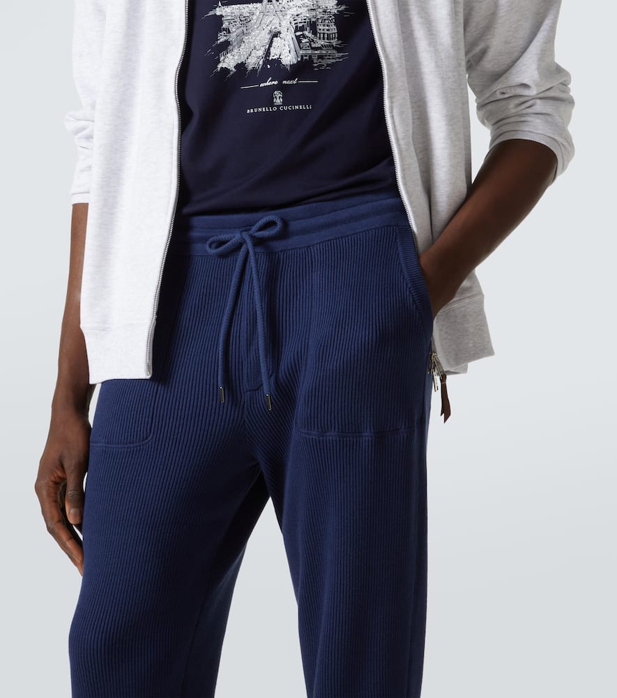 BRUNELLO CUCINELLI COTTON JERSEY SWEATPANTS