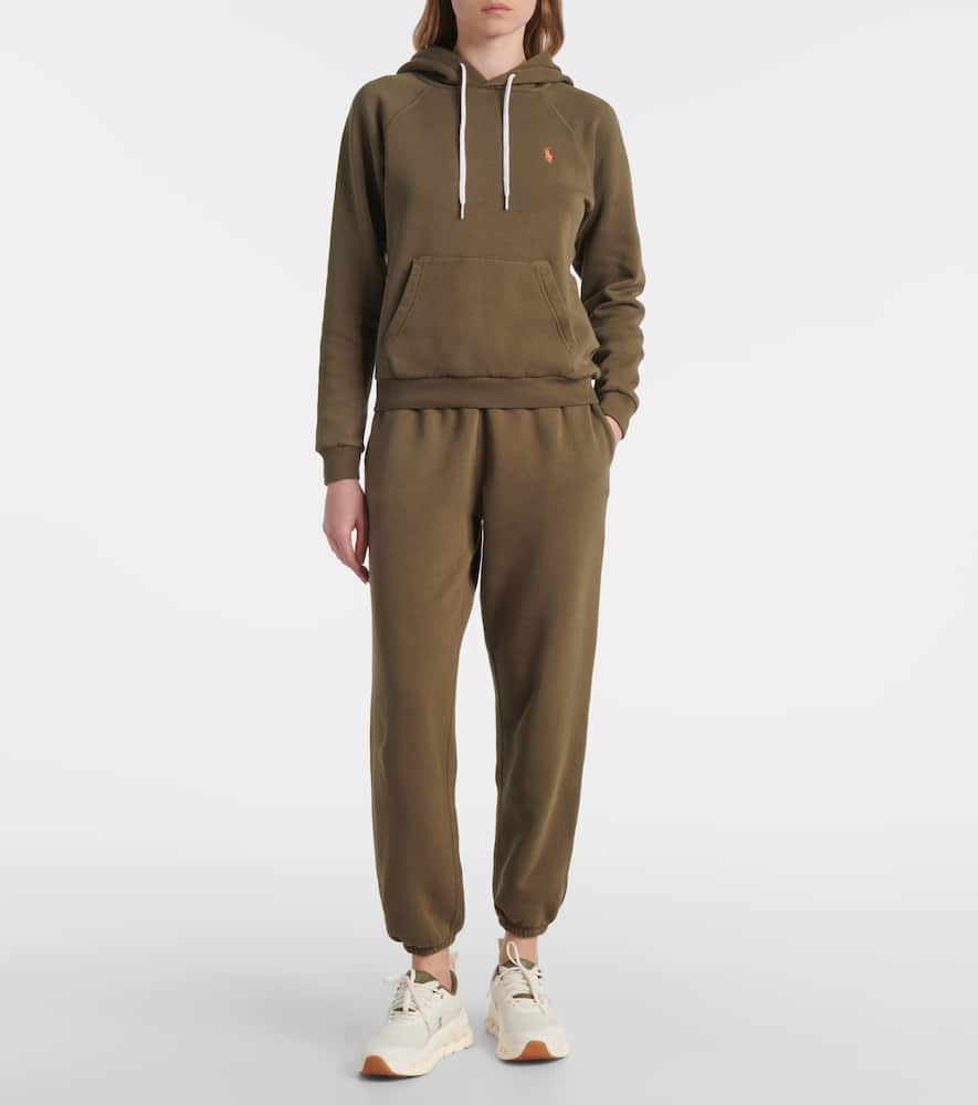 Polo Ralph Lauren Cotton-blend Jersey Hoodie In Green