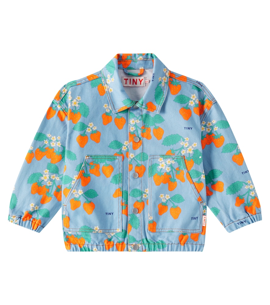Tinycottons Strawberries Denim Jacket In Multicoloured