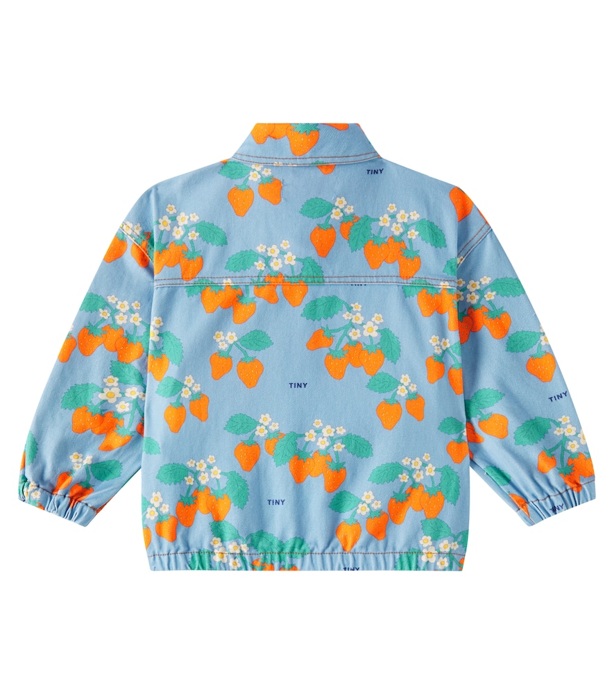 Tinycottons Strawberries Denim Jacket In Multicoloured