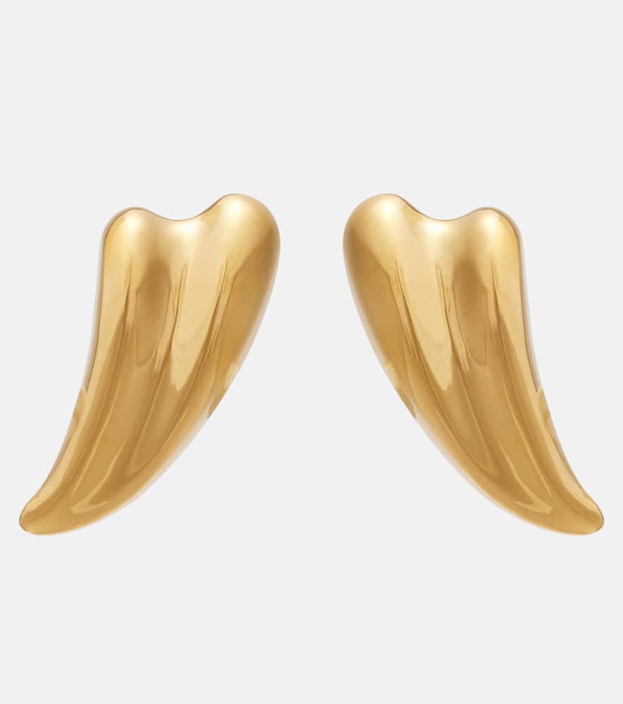 Liza gold-plated clip-on earrings