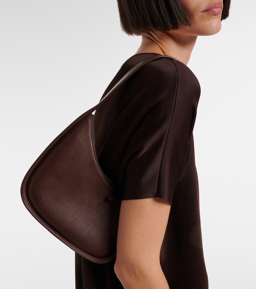 The Row Half Moon leather shoulder bag