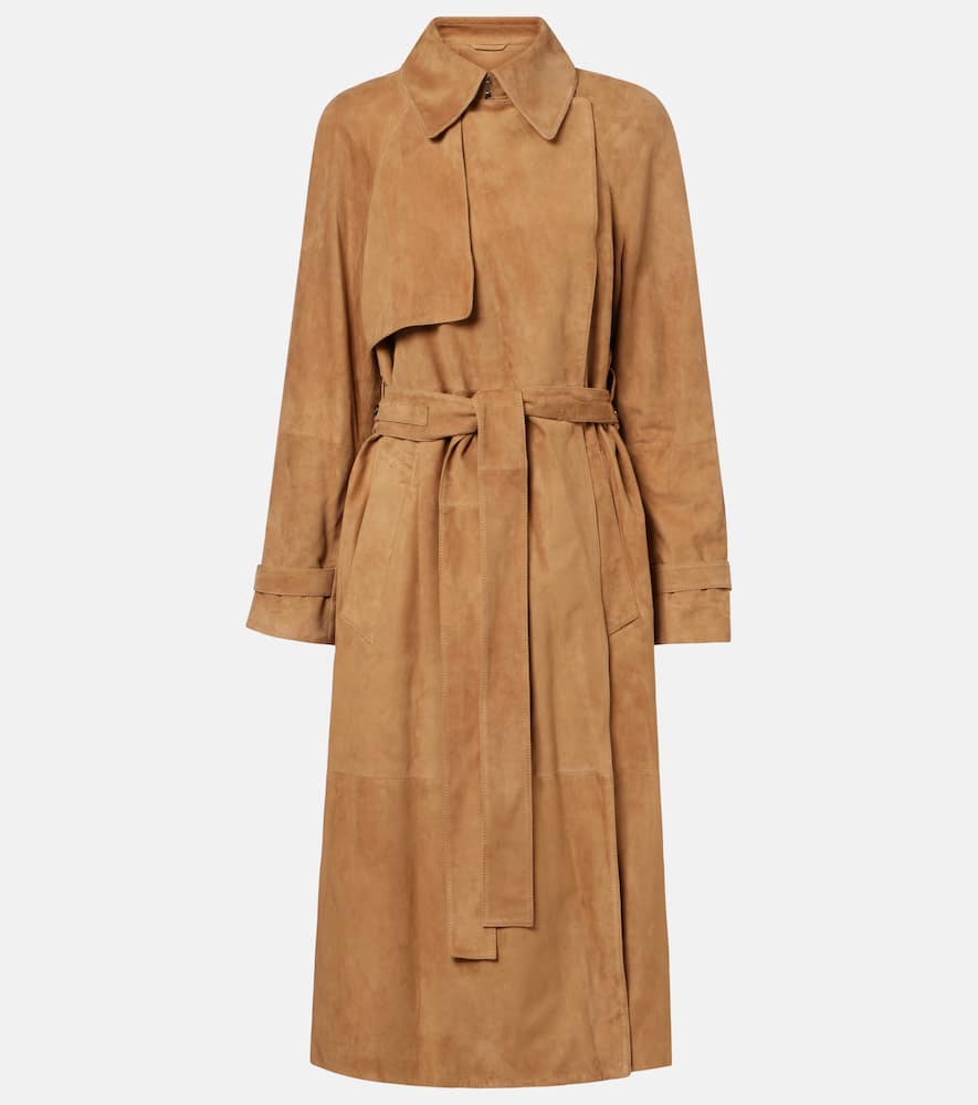 Ramona suede trench coat