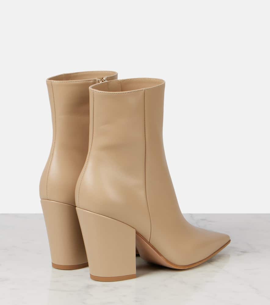 Gianvito Rossi Ankle Boots Keinna 85 Aus Leder