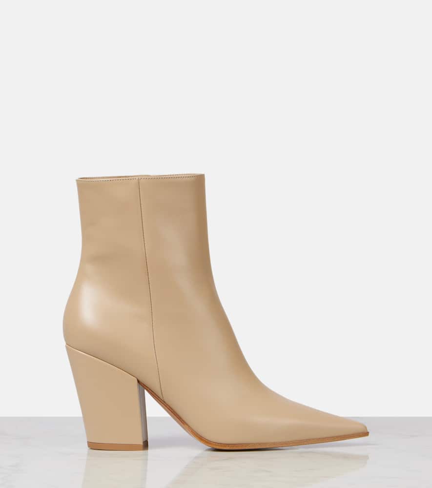 Gianvito Rossi Ankle Boots Keinna 85 Aus Leder