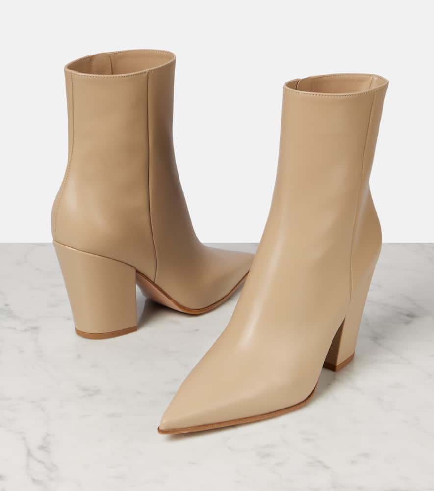 Gianvito Rossi Ankle Boots Keinna 85 Aus Leder