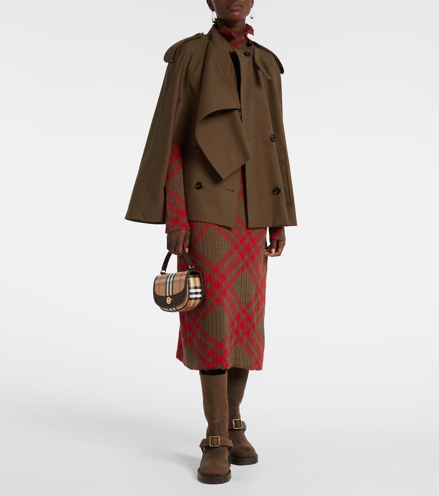 Burberry Chaqueta Poncho Tec Verde Militar Imperm In Brown