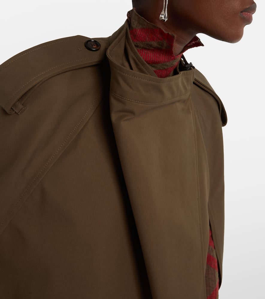 Burberry Chaqueta Poncho Tec Verde Militar Imperm In Brown
