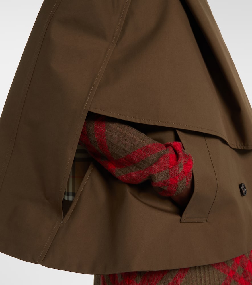 Burberry Chaqueta Poncho Tec Verde Militar Imperm In Brown