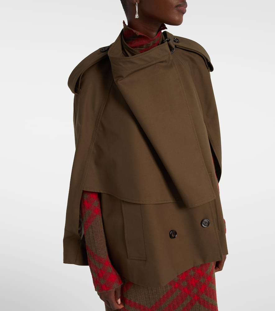 Burberry Chaqueta Poncho Tec Verde Militar Imperm In Brown