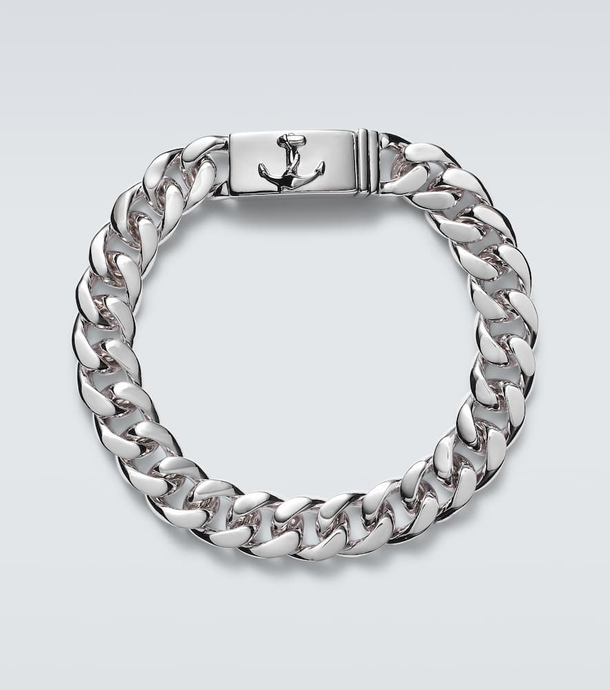 Anchor Lock sterling silver chain bracelet